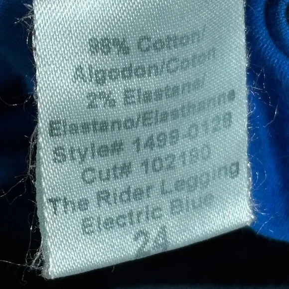 Current/Elliott The Rider Legging Electric Blue Two Tone Tuxedo Skinny Pants 26 - Picture 11 of 12